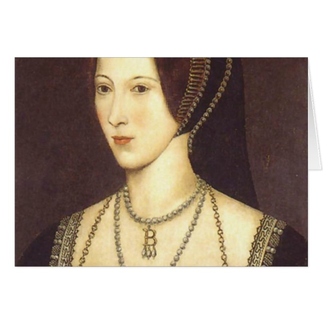 Cartão Anne Boleyn (Frente Horizontal)