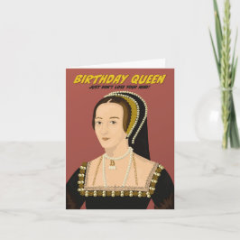 Cartão Anne Boleyn Birthday Queen
