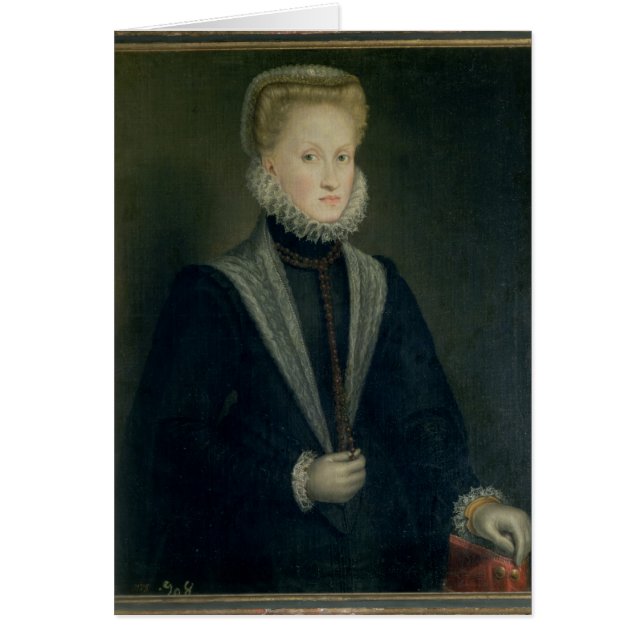 Cartão Anne de Áustria, rainha da espanha (Frente)