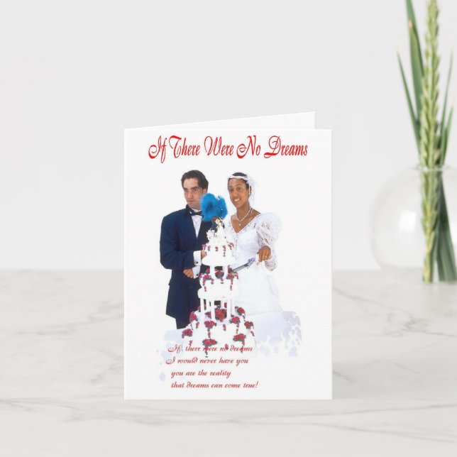 Cartão Anniverasry/ Interracial (Frente)