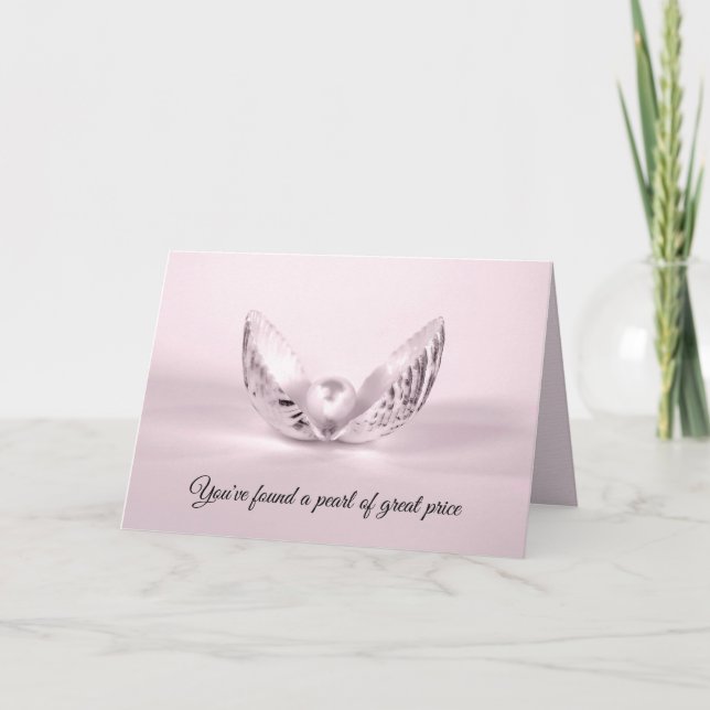 Cartão Anniversary Pearl in Seashell (Frente)