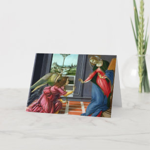 Cartão Annunciation by Sandro Botticelli