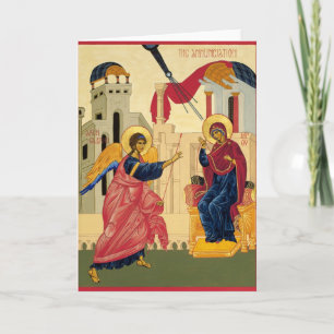 Cartão Annunciation Icon Greeting Card
