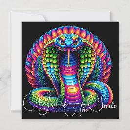 Cartão Ano Chinês de Cobra 2025