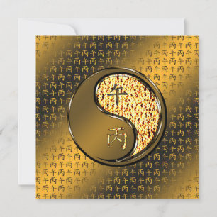 Cartão Ano do Cavalo de Fogo