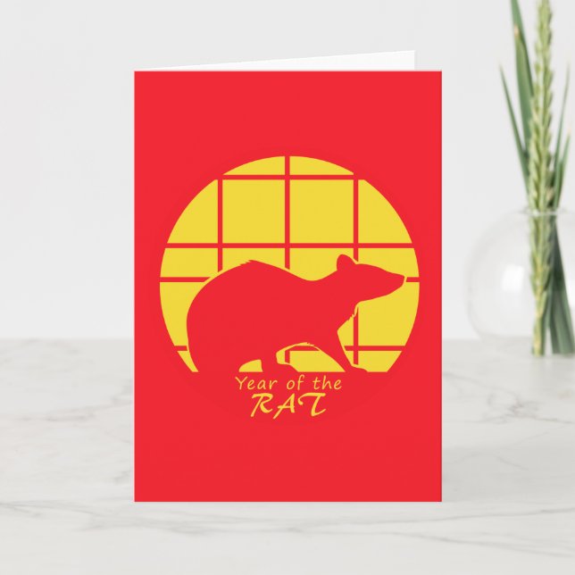 Cartão Ano do Rato (Frente)