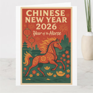 Cartão Ano Novo Chinês 2026
