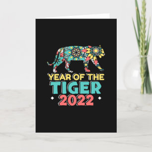 Cartão Ano Novo Chinês do Tigre 2022 - Mandala
