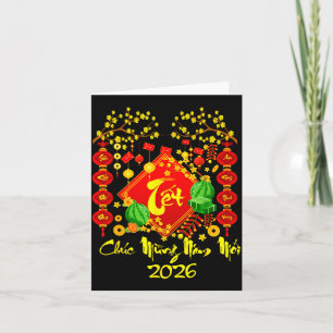 Cartão Ano Novo Lunar Vietnamita 2026 Tet Viet Chuc Mung 