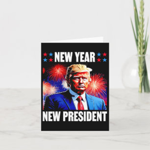 Cartão Ano Novo Presidente Trump 2024 