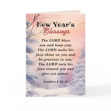 Ano Novo Senhor Abençoe Você Bíblia Verso Cena de