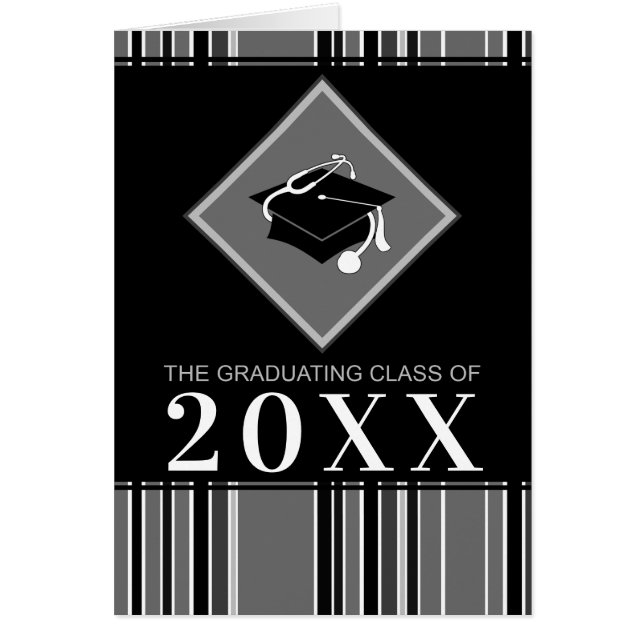 Cartão ano personalizável do formando de licenciatura em  (Frente)