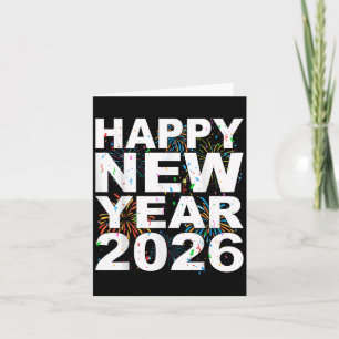 Cartão Anos novos Legal E do Nye Fireworks 2026