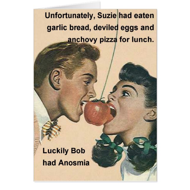 Cartão Anosmia - às vezes é uma coisa boa (Frente)