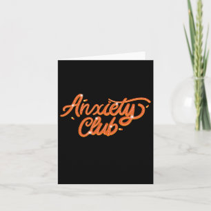 Cartão Ansiedade Club - Mental Health S Sticker