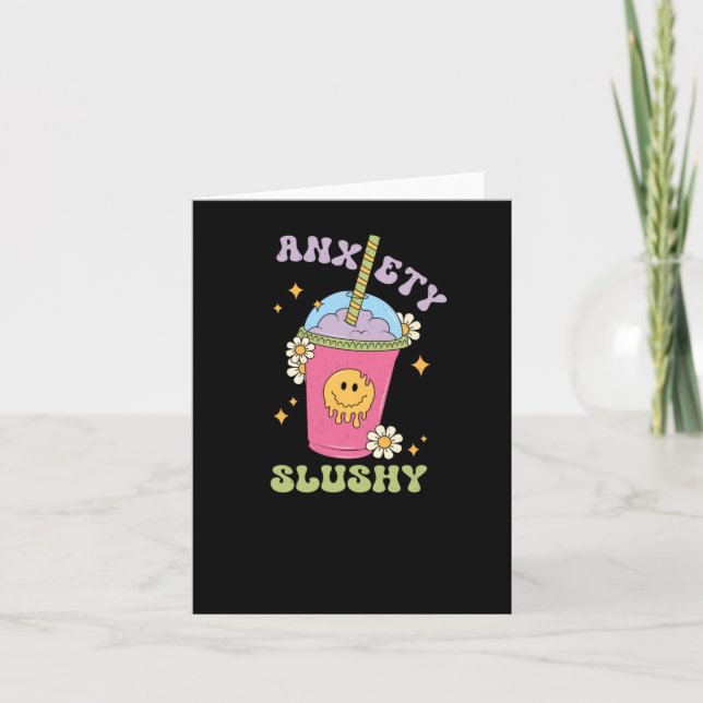 Cartão Ansiedade Slushie Sticker (Frente)