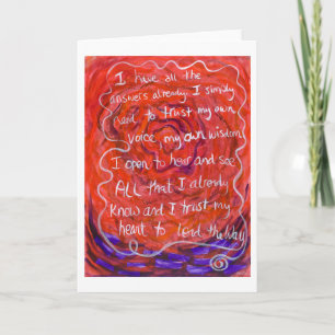 Cartão "Answers" Greeting Card