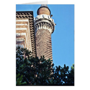 Cartão Antalya, o Yivili Minare (o minarete Fluted)
