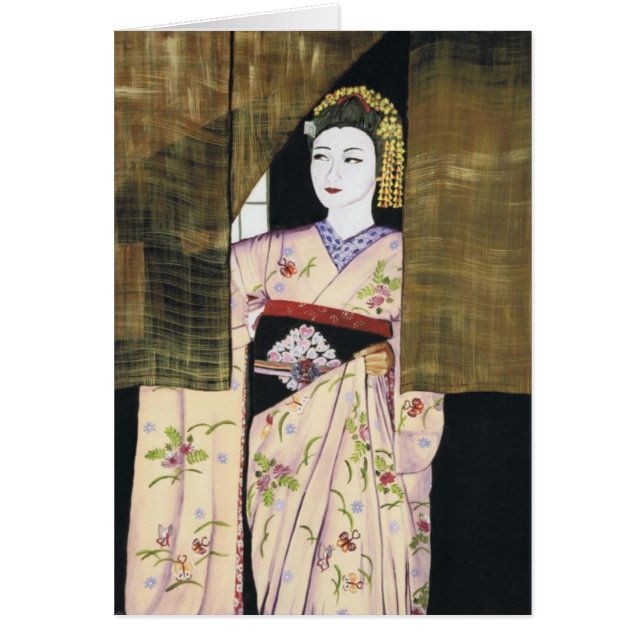 Cartão Antecipação - gueixa de Maiko (Frente)