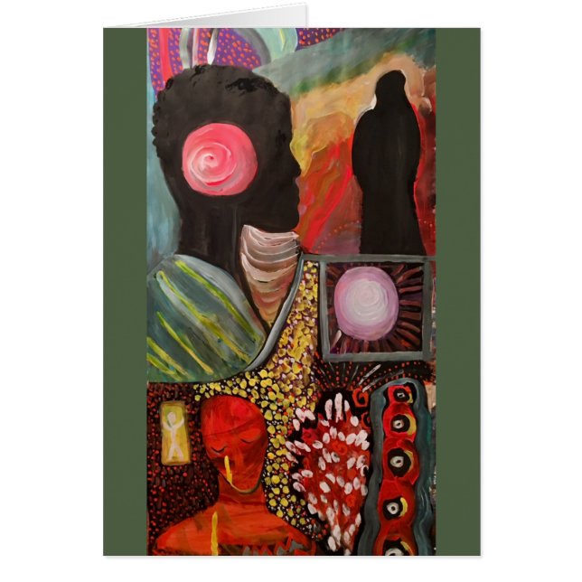 Cartão Antepassados tribais (Frente)