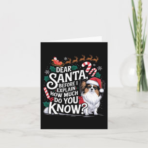 Cartão Antes De Explicar O Quanto Conhece Xmas Papillon O