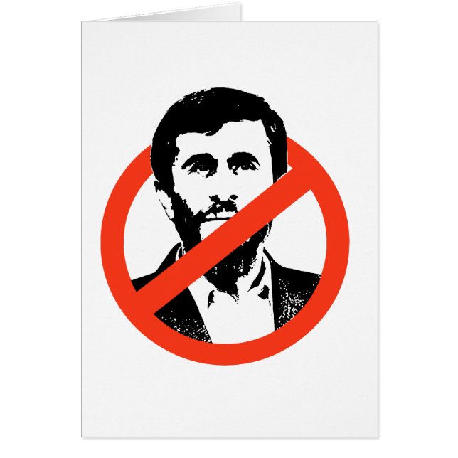 CARTÃO ANTI-AHMADINEJAD (Frente)
