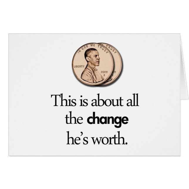 CARTÃO ANTI BARACK OBAMA (Frente Horizontal)