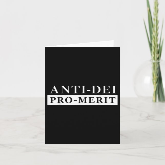 Cartão Anti Dei Pro Merit Funny (Frente)