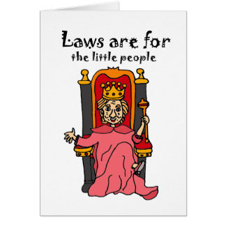 Cartão Anti desenhos animados políticos engraçados de