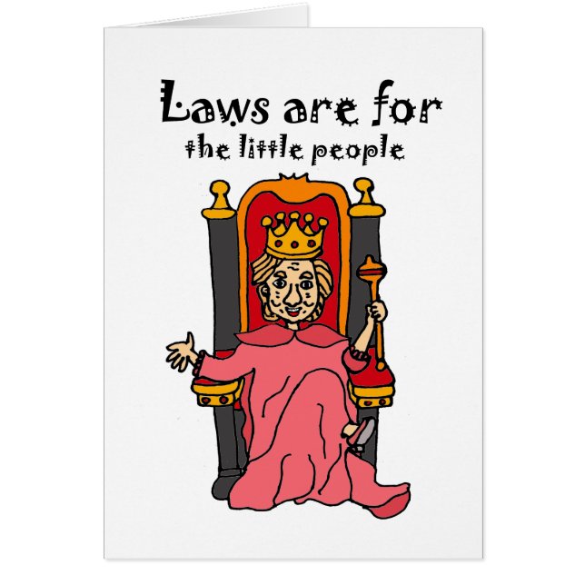 Cartão Anti desenhos animados políticos engraçados de (Frente)