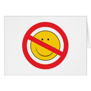 Cartão Anti-Smiley face