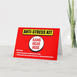 Cartão Anti Stress Kit Greeting Card