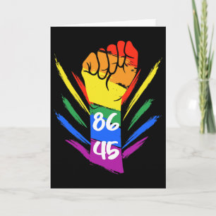 Cartão Anti Trump 8645 Lgbtq+