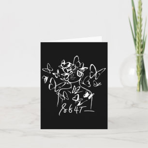 Cartão Anti-Trump 8647 Resistência Floral 86 47 Trump Imp