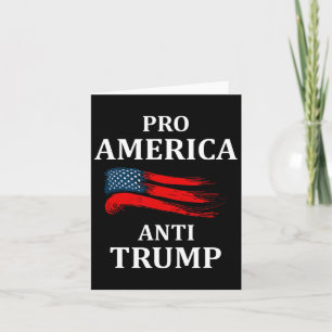 Cartão Anti-Trump Anti-Trump 2024 American Usa Flag