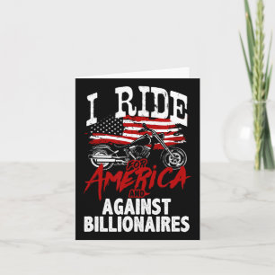 Cartão Anti-Trump Biker Pro-Democracia Resiste Contra Pro