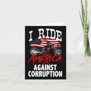 Cartão Anti-Trump Biker Resiste Contra Protesto de Corrup