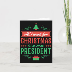 Cartão Anti-Trump Christmas Pajama Funny Resiste