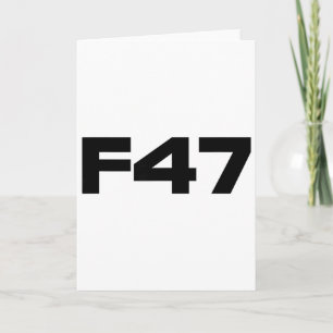 Cartão Anti Trump F47 Coleção Negrito Resistir Projeto 20