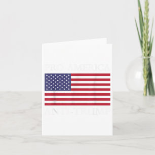Cartão Anti-trump Pro-américa - American Flag Resiste