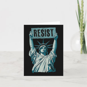 Cartão Anti-Trump Resiste Não Meu Presidente