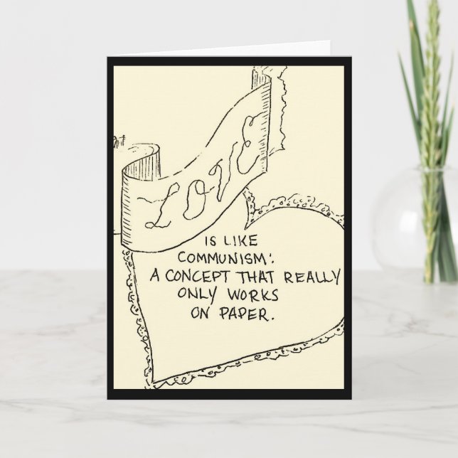 Cartão antiamor (Frente)