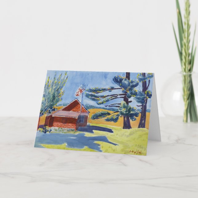 Cartão Antiga escola, Ryders | George Luks (Frente)