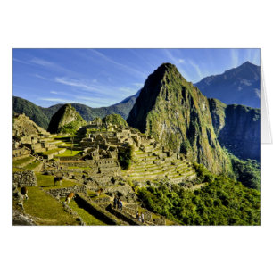 Cartão Antiga Machu Picchu, último refúgio da