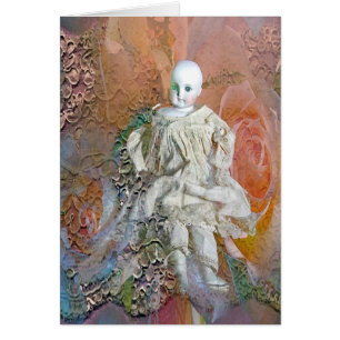 Cartão antigo da boneca