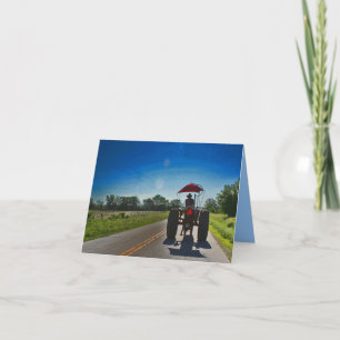 Cartão antigo de Nota do Trator: Shilouette na Est