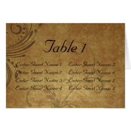 Cartão antigo do chapéu de coco de mesa do