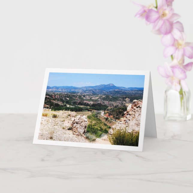 Cartão Antigo Domeño, Valência, Espanha (Orquídea)