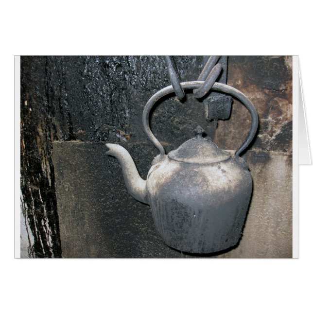 Cartão Antigo Kettle Irlandês (Frente Horizontal)