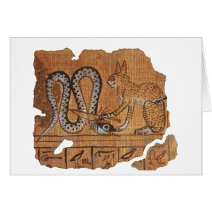 Cartão Antigo Livro Egípcio do Morto Ra&Apophis